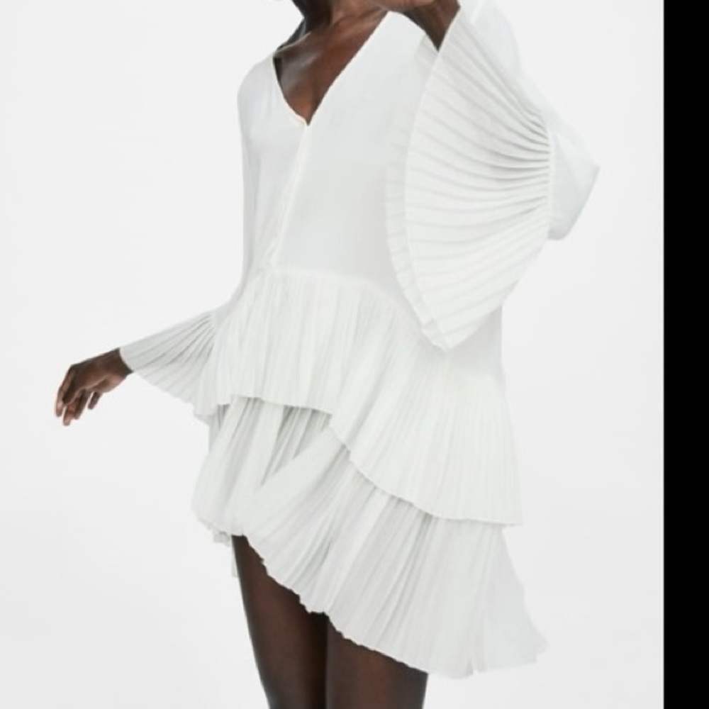 Zara Pleated Dress - Picture 6 of 7